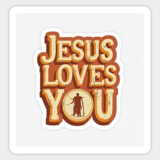 JESUS LOVES YOU Sticker